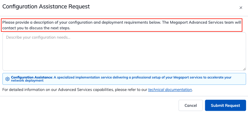 Configuration Assistance Request