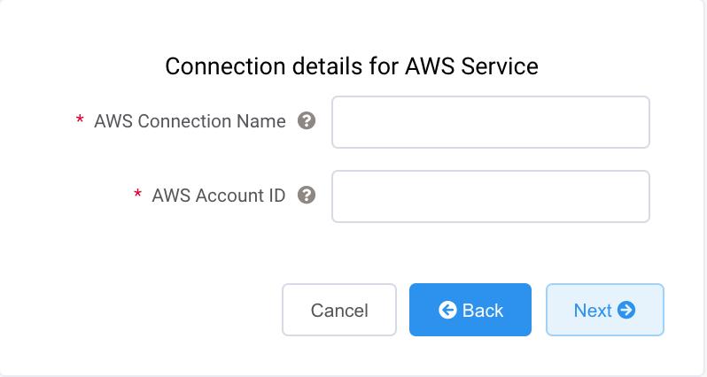 AWS connection details