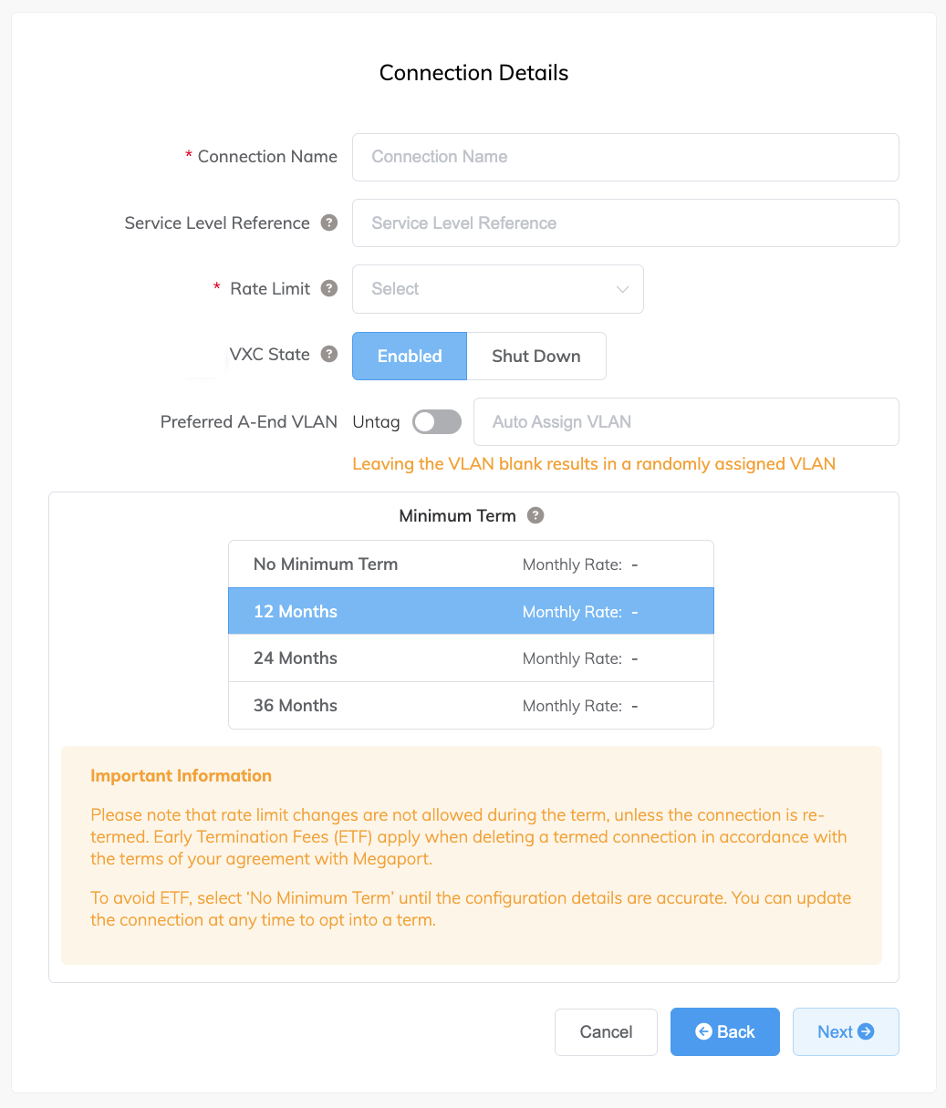 Cisco Webex connection details