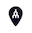 This image shows a black pin. This control displays extended locations on the map