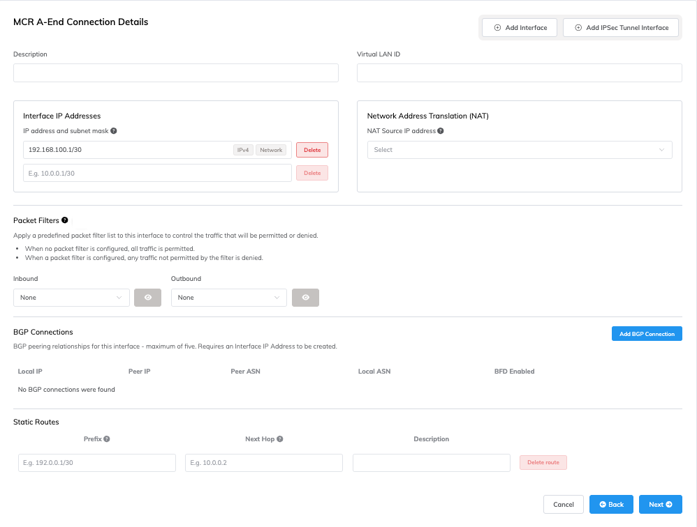 Schnittstellen-IP-Adresse hinzufügen