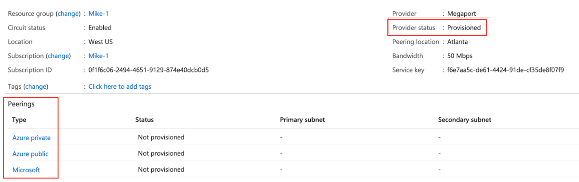 Azure-Providerstatus
