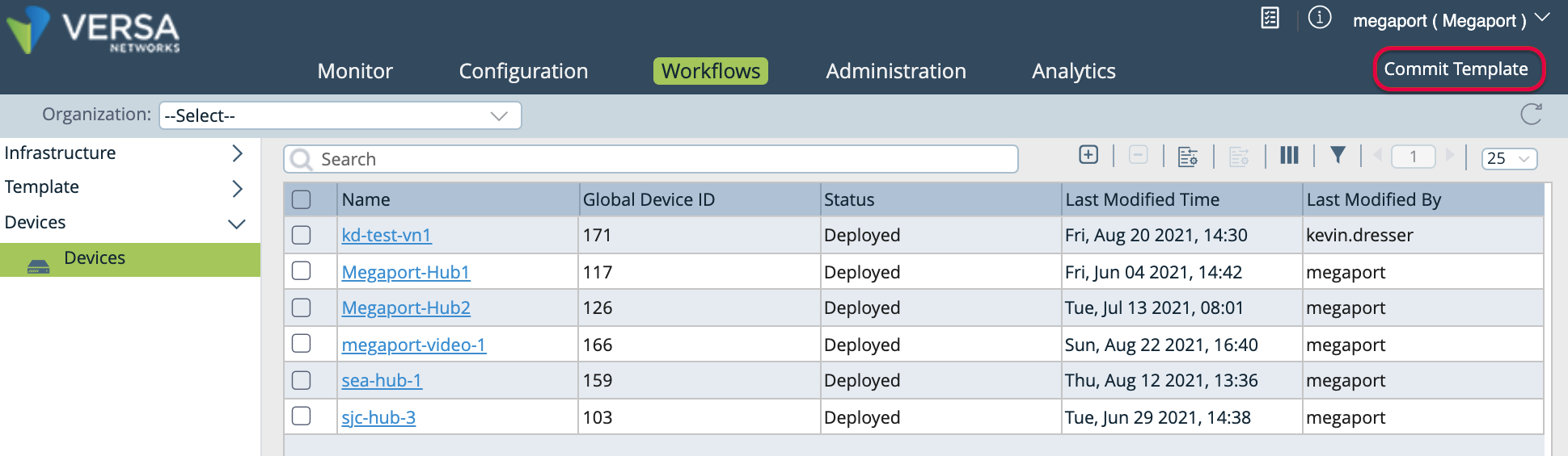 Link Commit Template