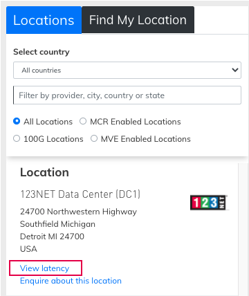 View latency link