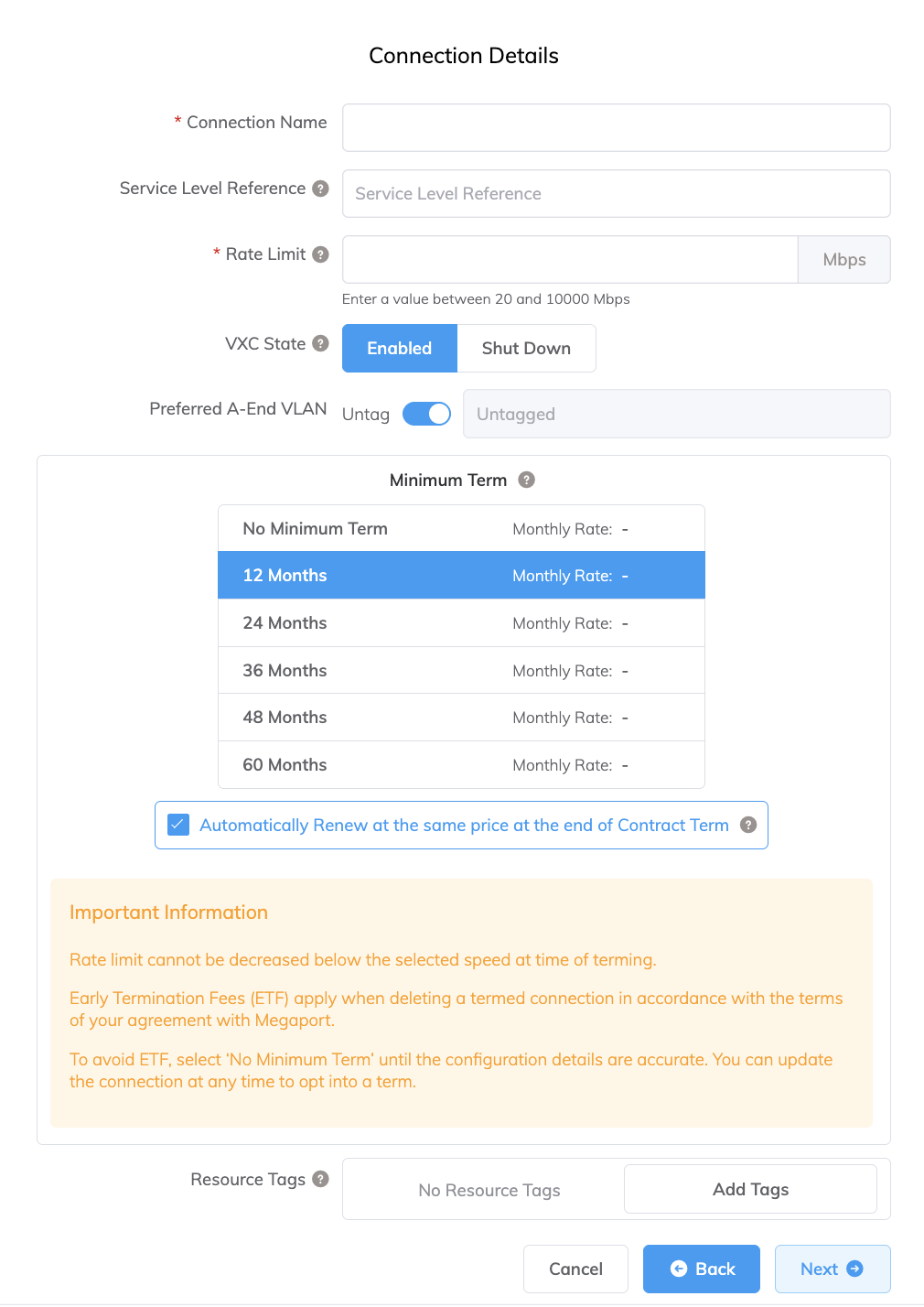 Detalles de la conexión de Google