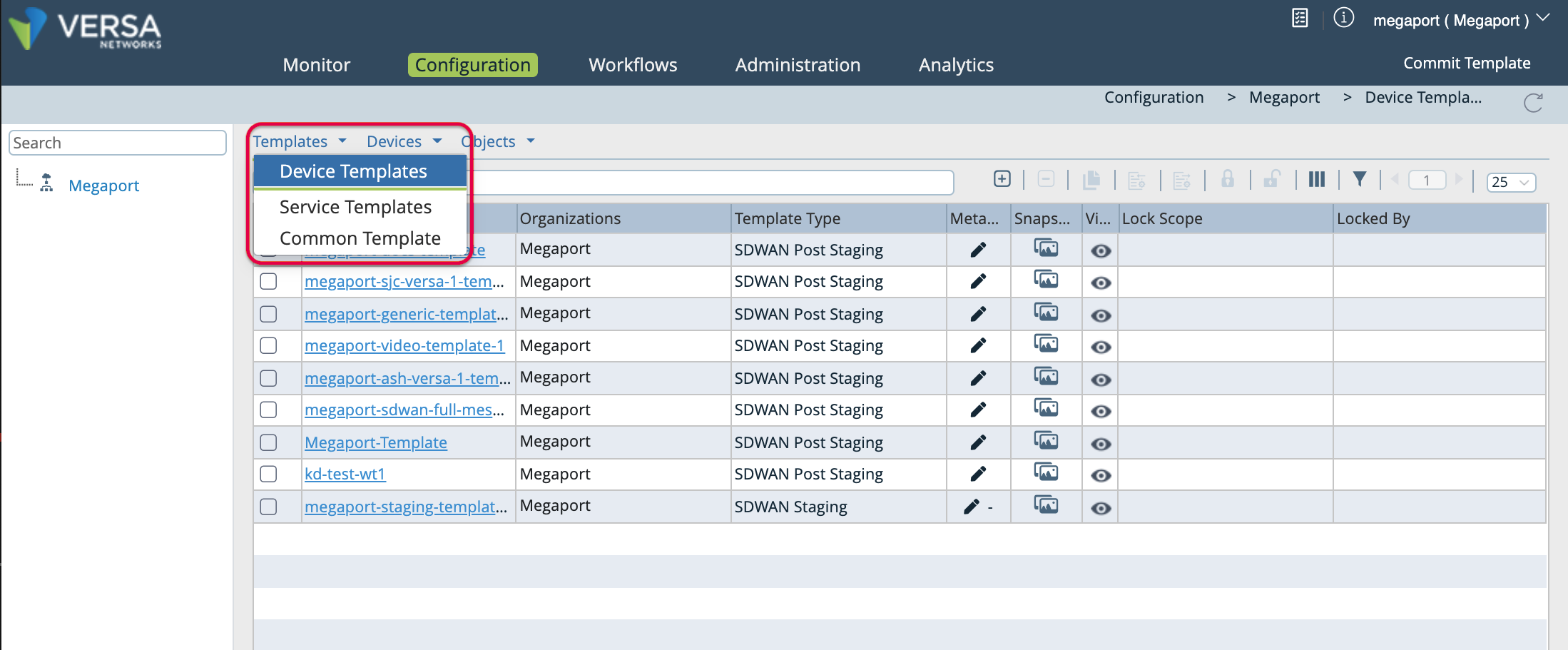 Plantillas de dispositivo