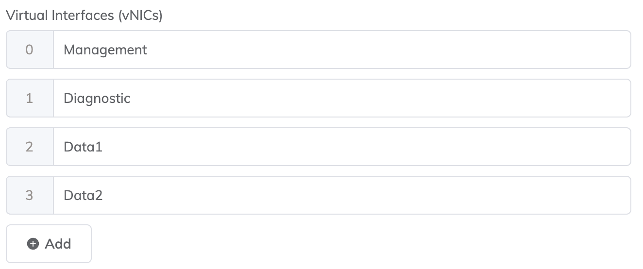 Añadir vNIC