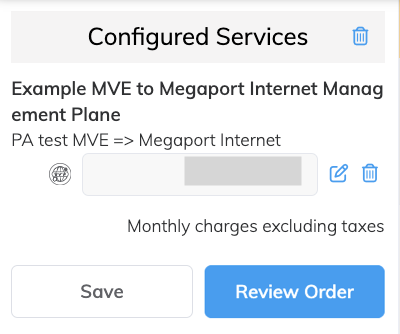 Services configurés