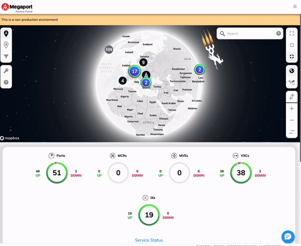 comment utiliser la page Statut du service