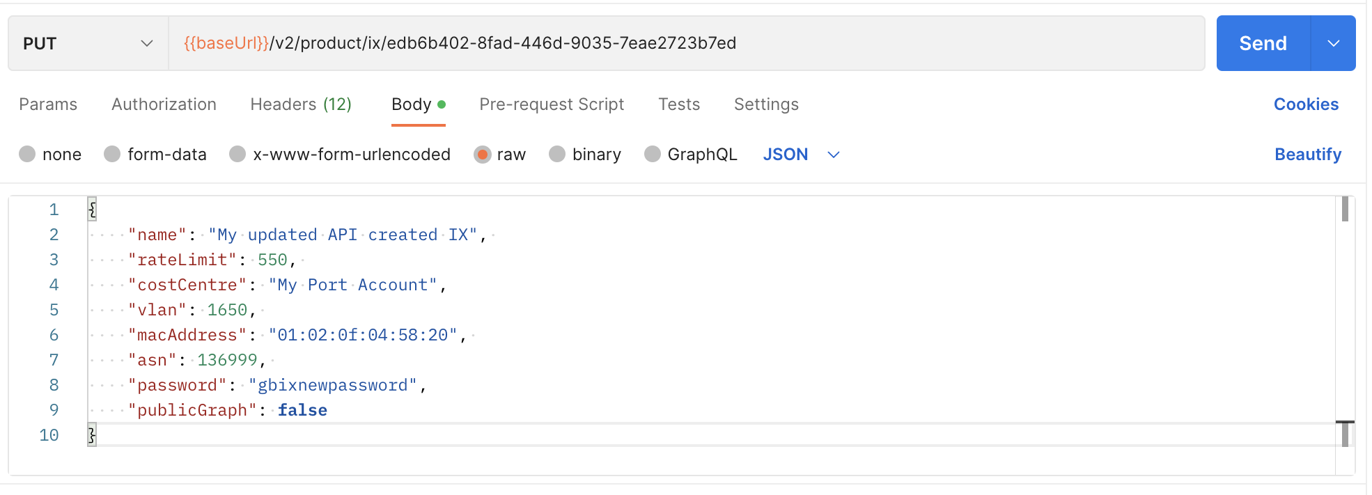 Richiesta Aggiorna IX