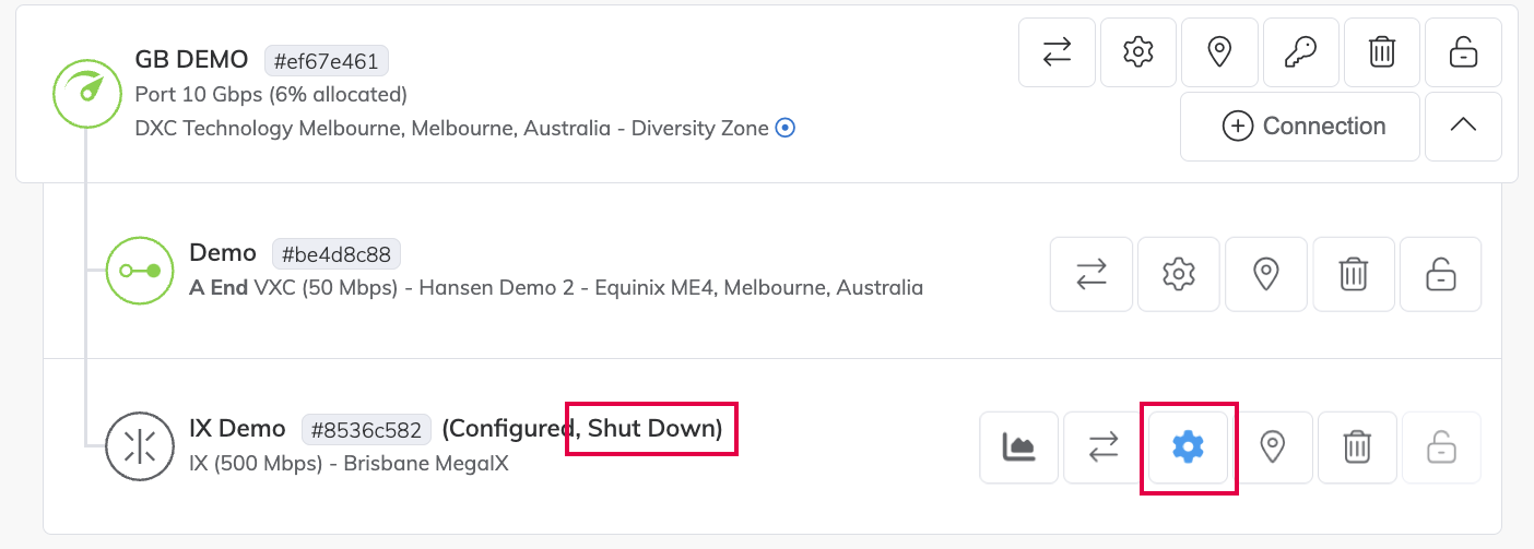 Connessione IX Arrestata nella Pagina dei Servizi