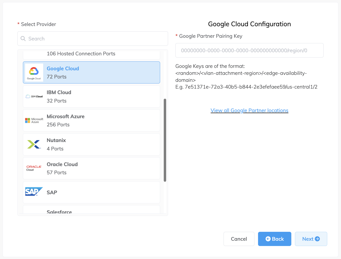 Google come provider