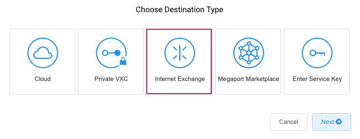 Riquadro Internet Exchange