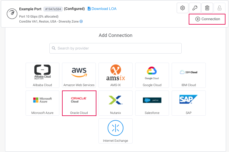 Connessione VXC