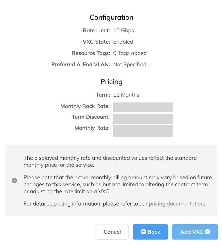Dettagli connessione OVHcloud