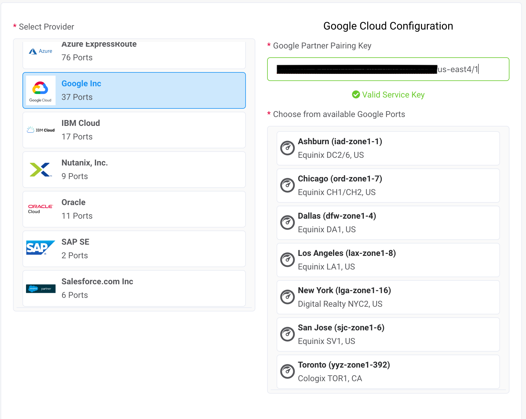 Google come provider