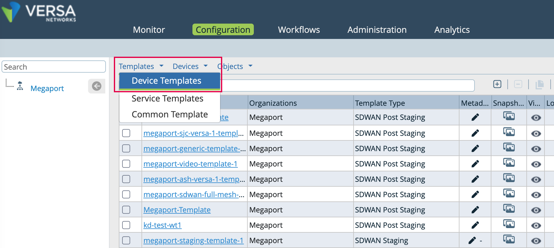 Template dispositivo Director