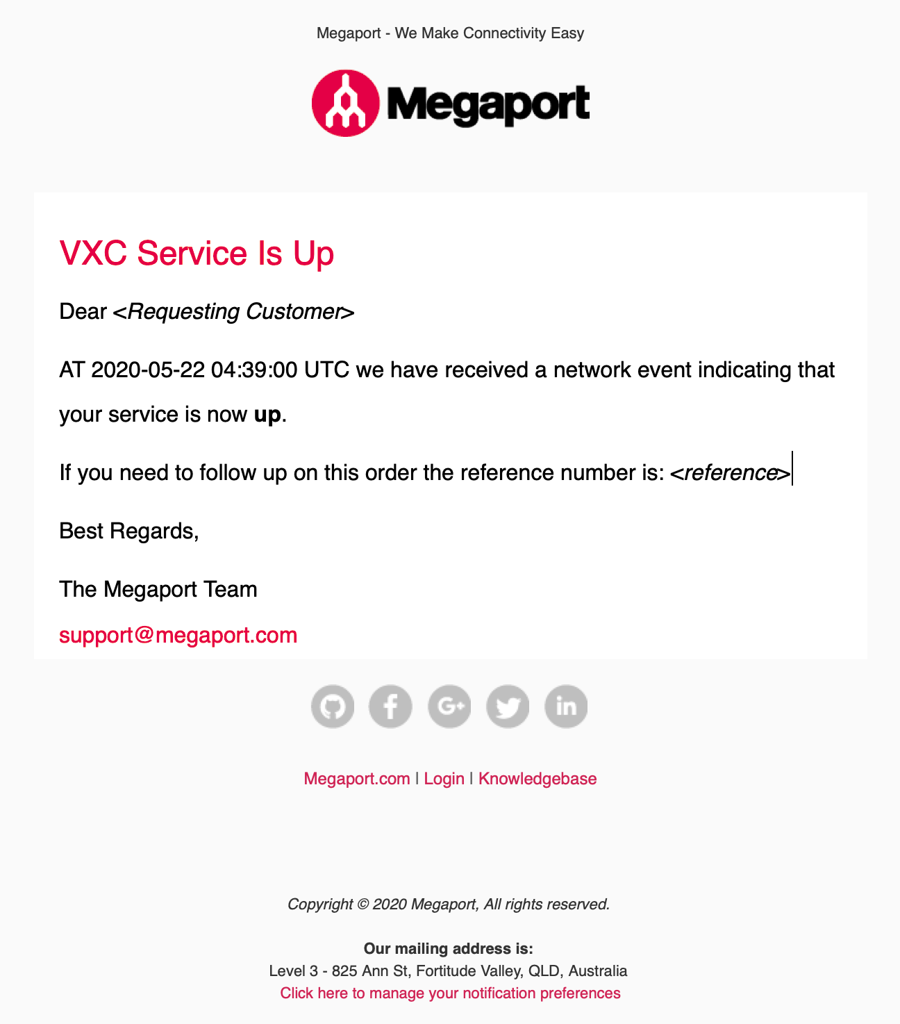 VXC è disponibile