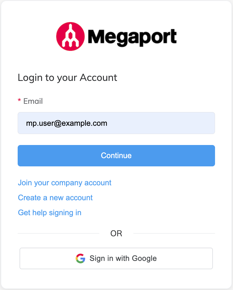 Accedi con la password temporanea