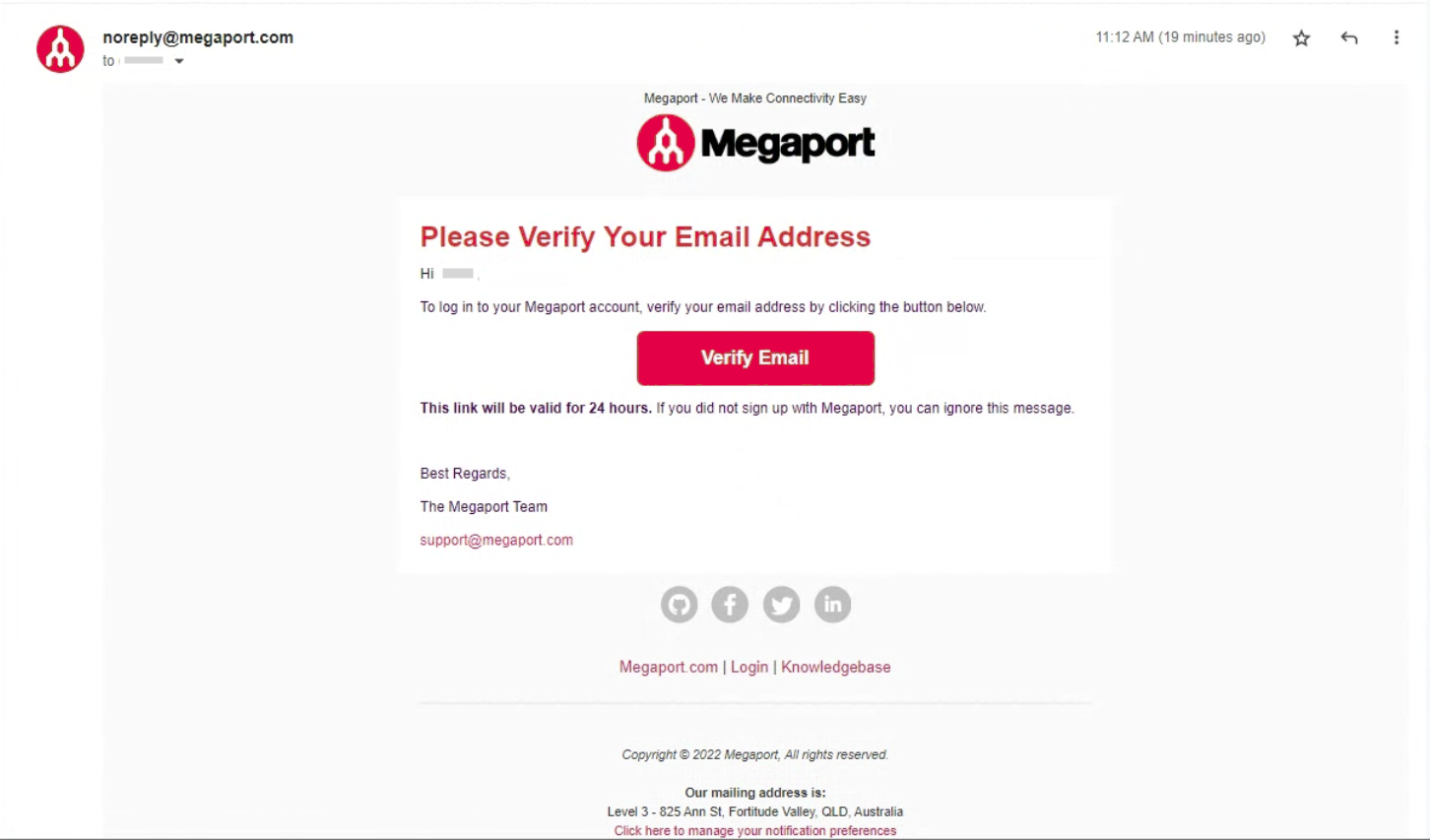 Verifica indirizzo email