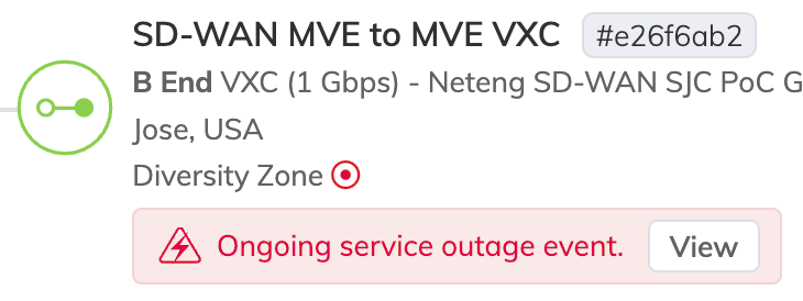 メンテナンスおよび障害イベントのフラグ