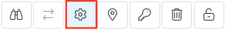 This image shows the clickable icons next to a service name.