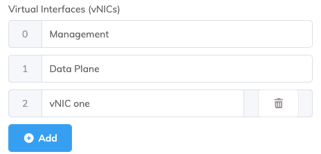 Add name for vNIC
