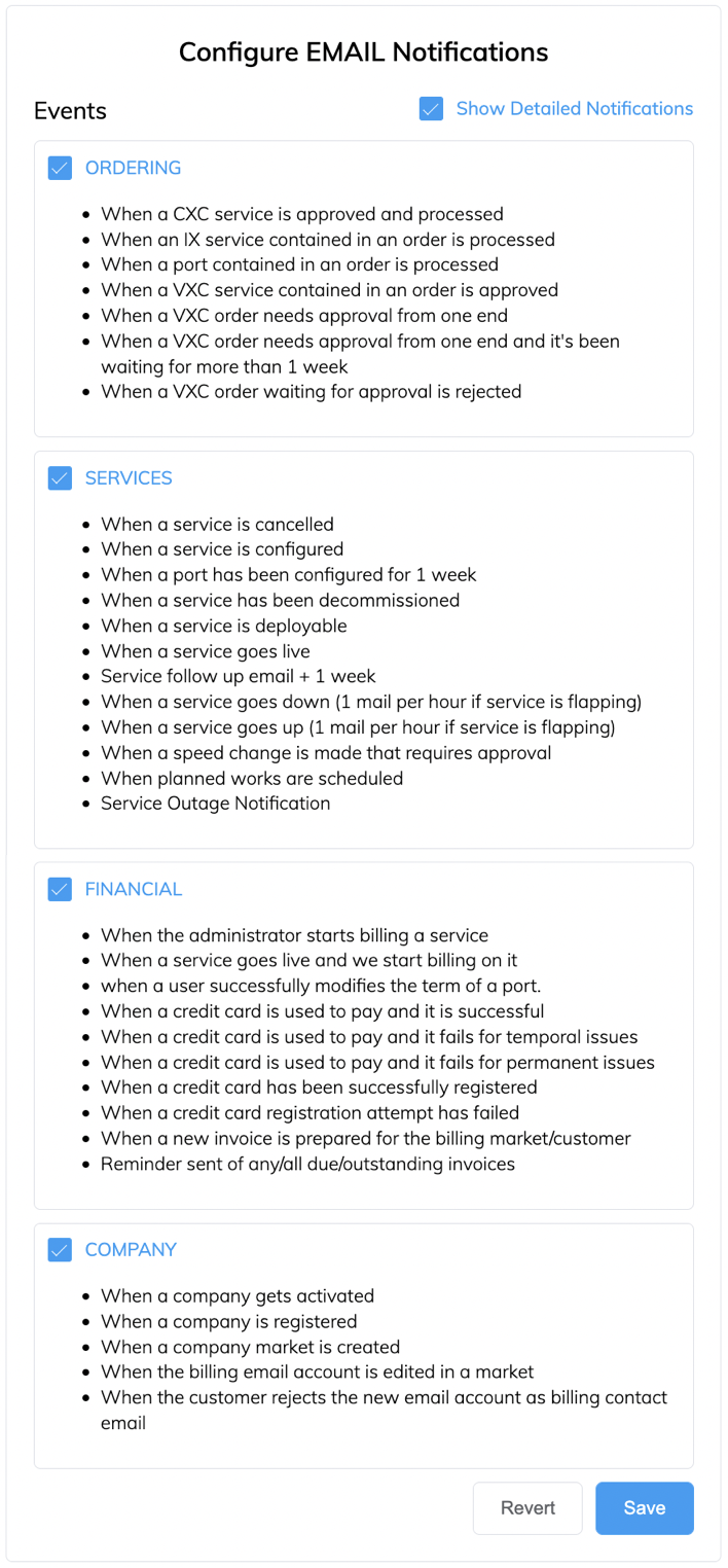Configure Email Notifications