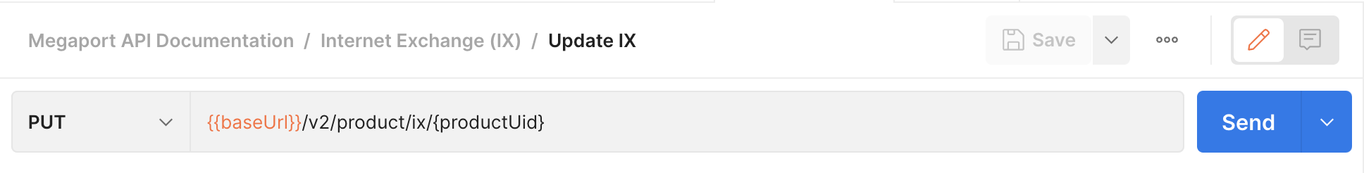 Atualizar solicitação de IX