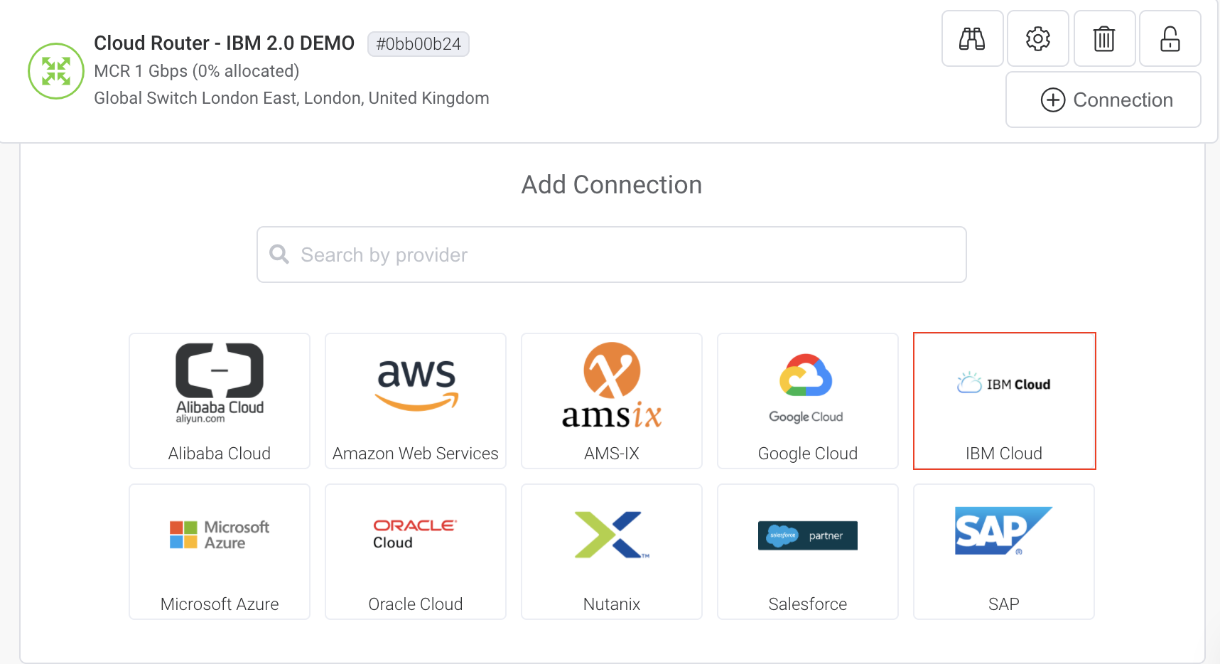 Adicionar conexão