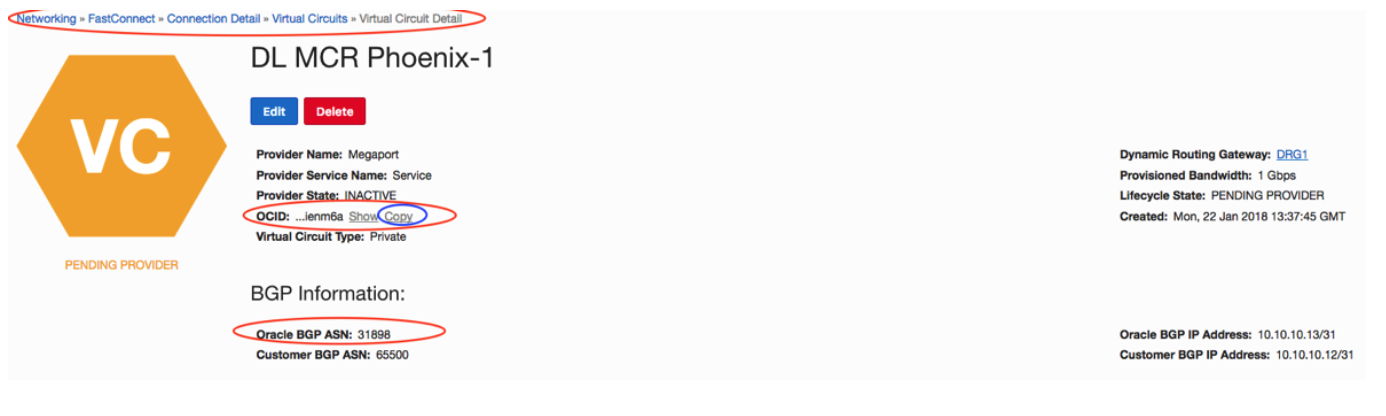 FastConnect details