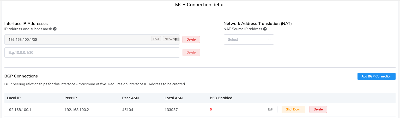 Alibaba connection details