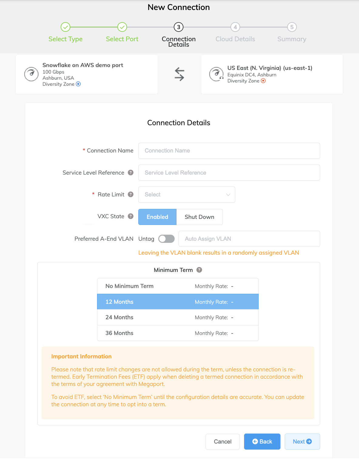 Snowflake connection details