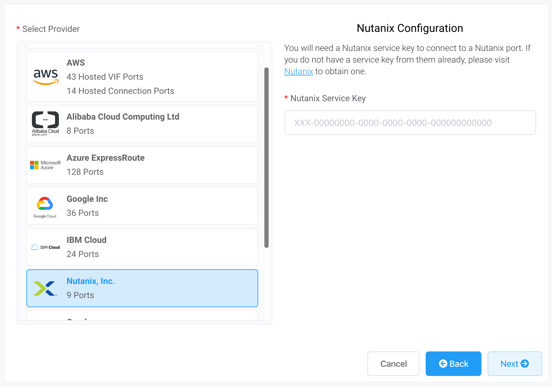 Provider as Nutanix
