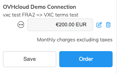 OVHcloud connection details