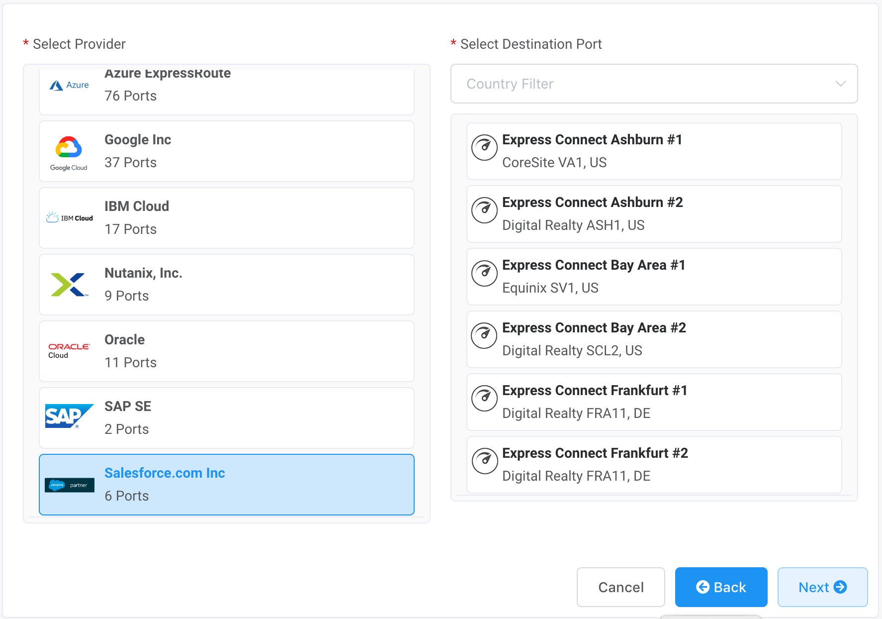Salesforce as provider