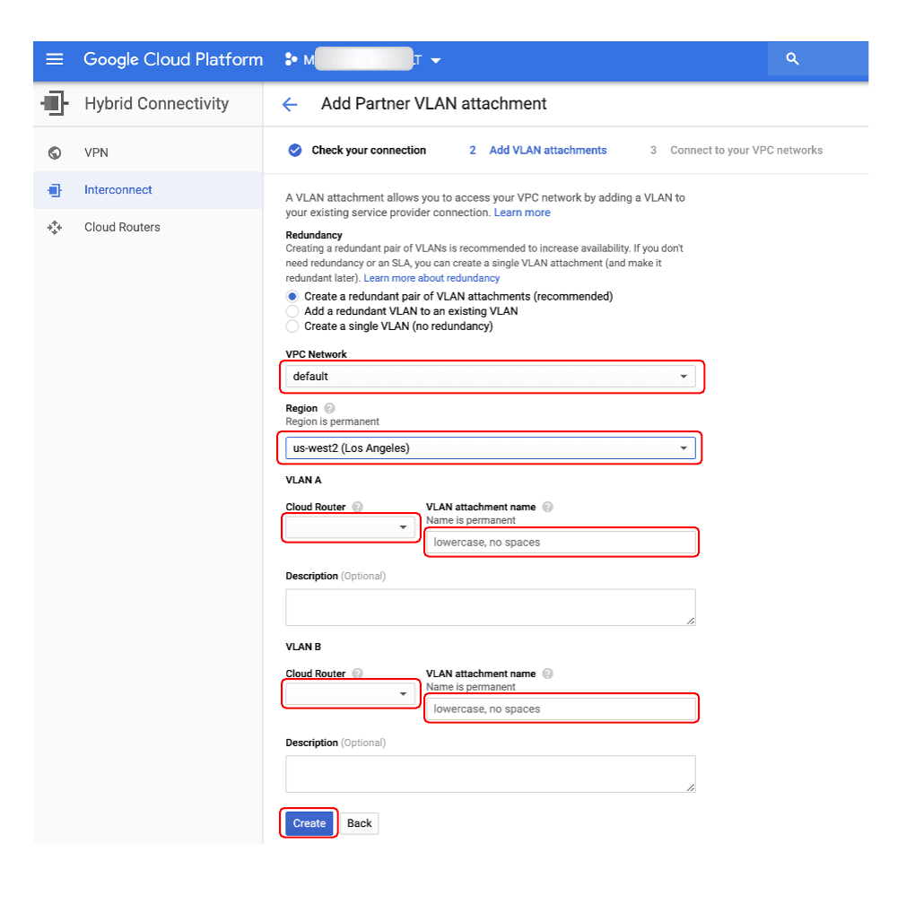 Adicionar Anexo VLAN do Parceiro