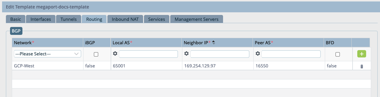 Director BGP values
