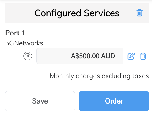 Configured services