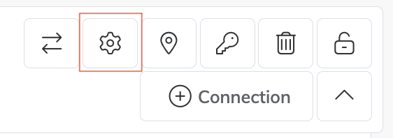 Ícone de engrenagem do MVE