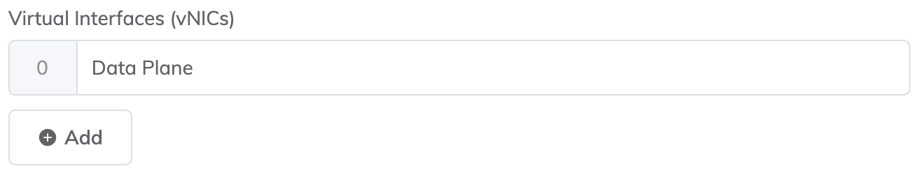 Adicionar vNIC