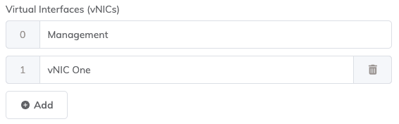 Adicionar nome para a vNIC