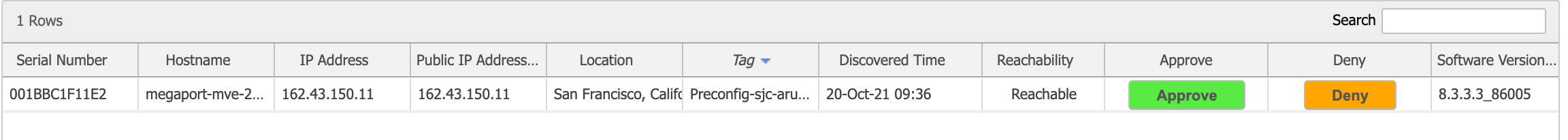 Dispositivos descobertos