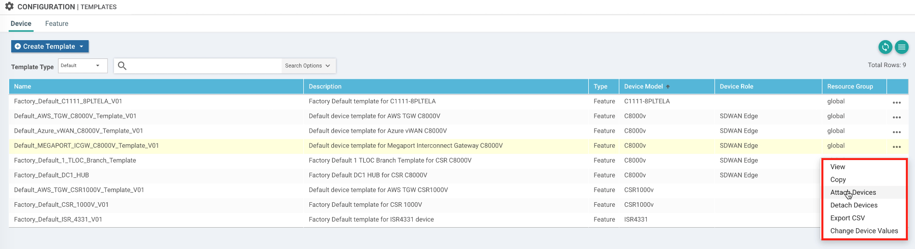 anexar dispositivo no vManage