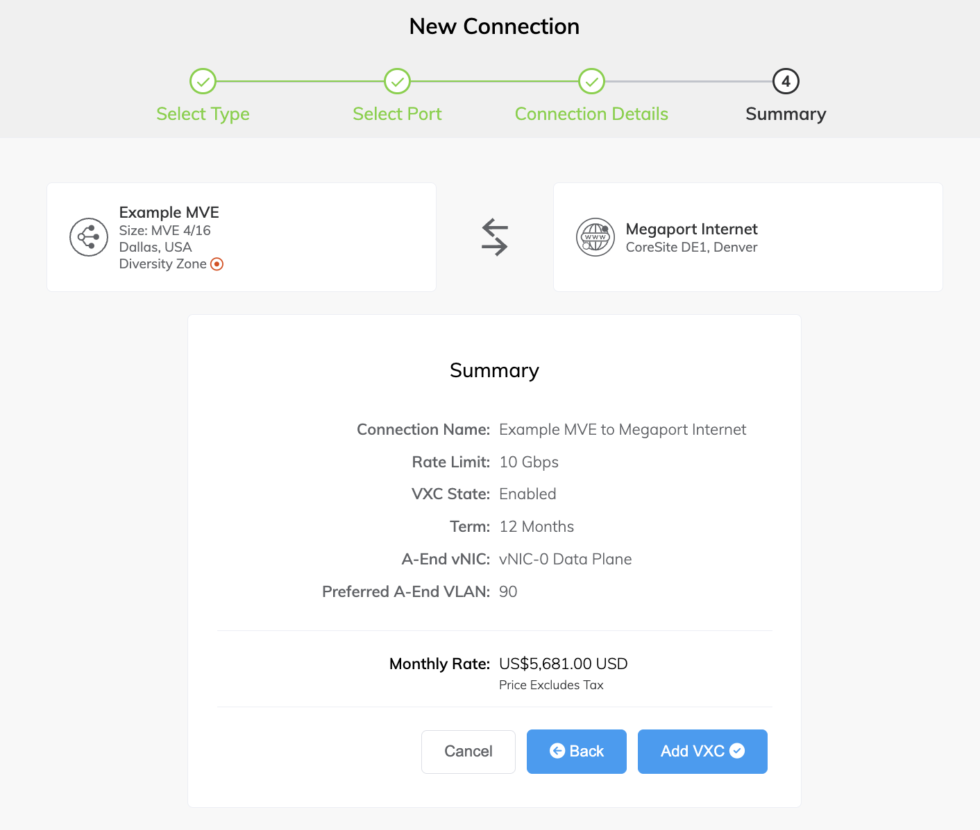 Serviços configurados