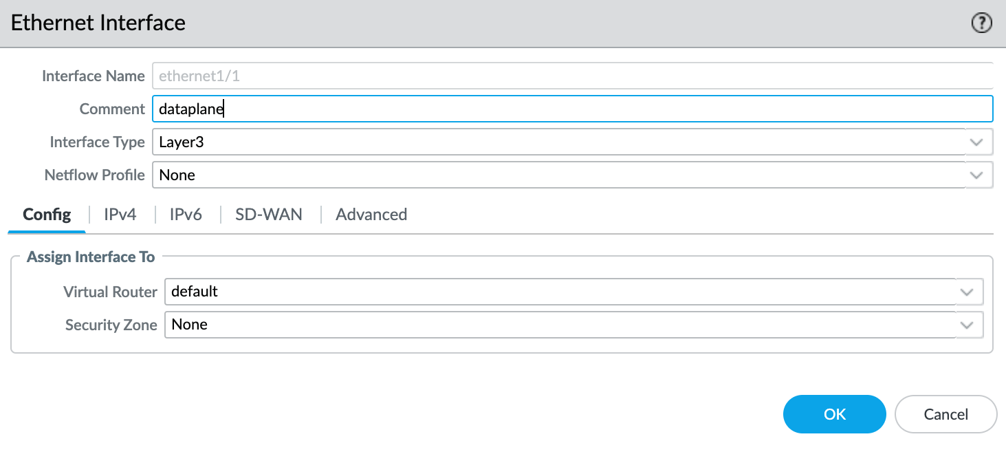 Interfaces Ethernet da Palo Alto Networks
