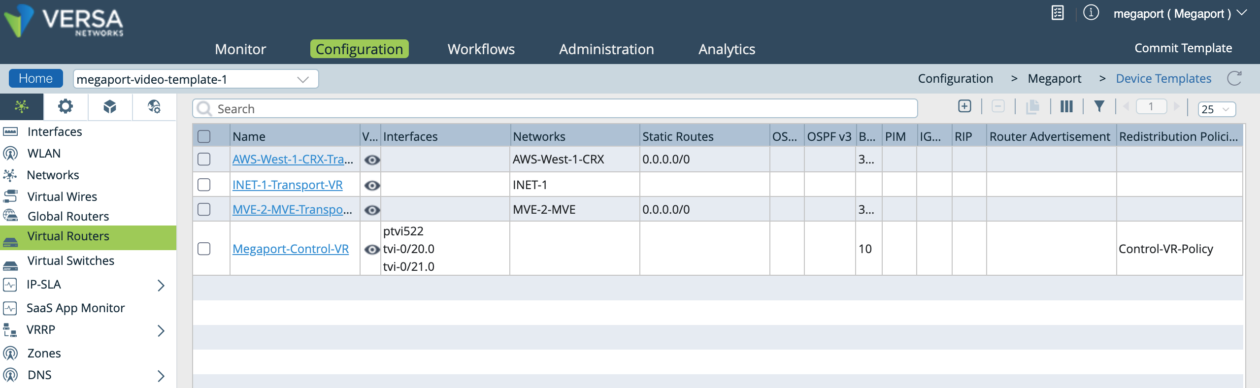 Virtual routers