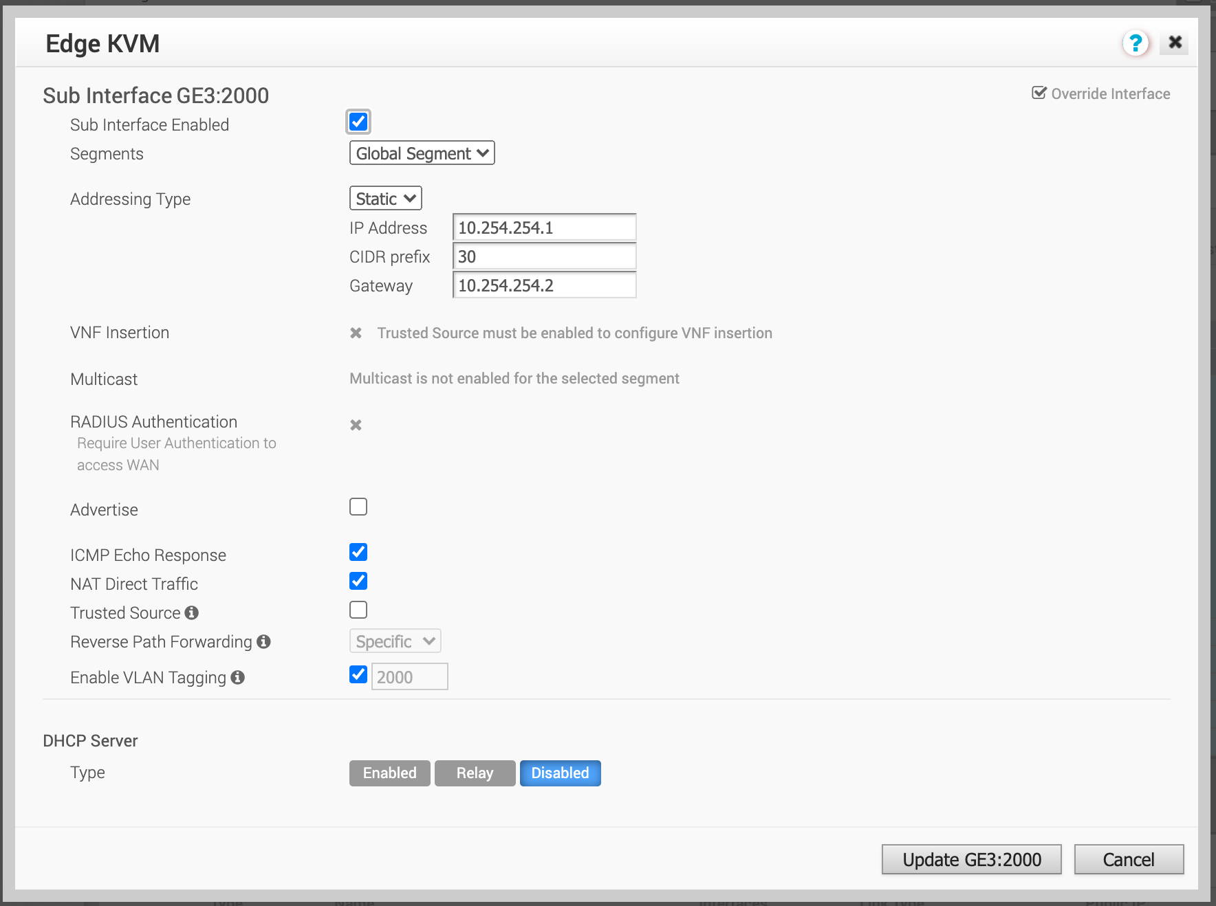 Configurações do Orchestrator