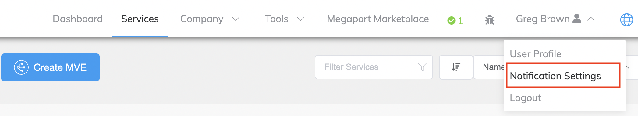 Configurações de Notificação
