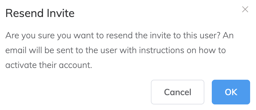 Página Gerenciar usuários